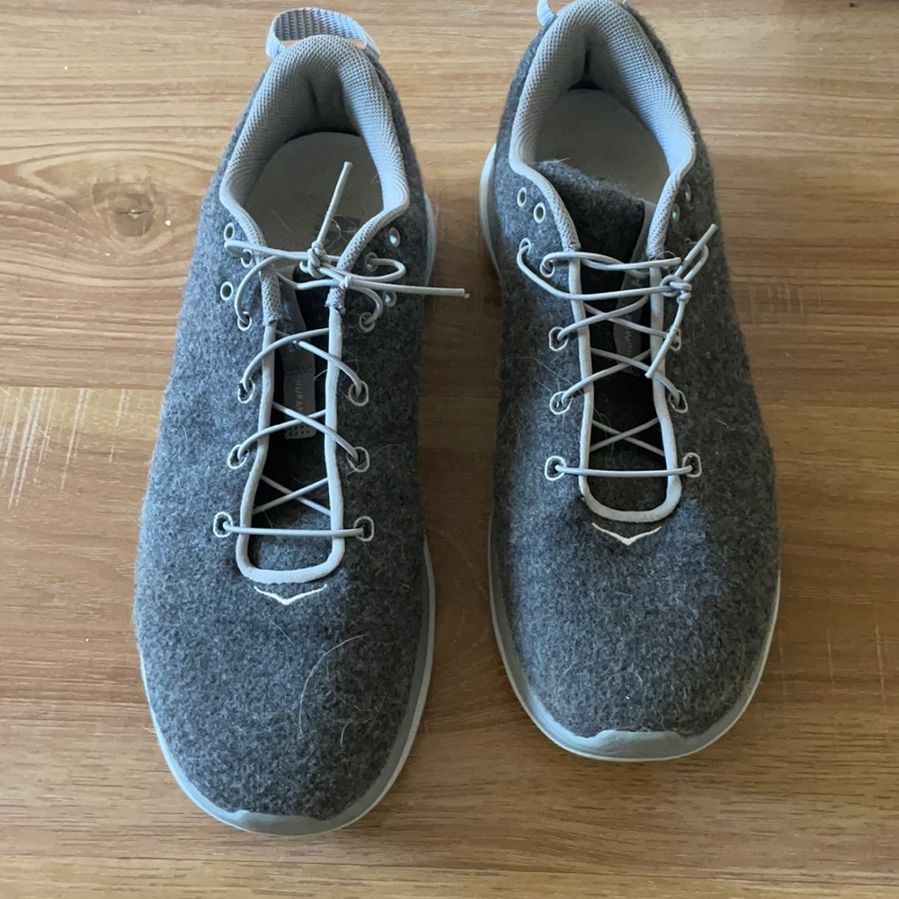 Grey Hoka One One W8 wide